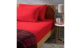 Habitat Soft and Cosy Brushed Cotton Red Fitted Sheet King Size