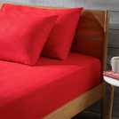 Habitat red fitted sheet king size, UK version