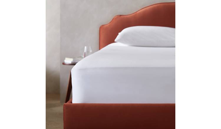 Habitat cotton 800 TC extra deep white fitted sheet double, UK version