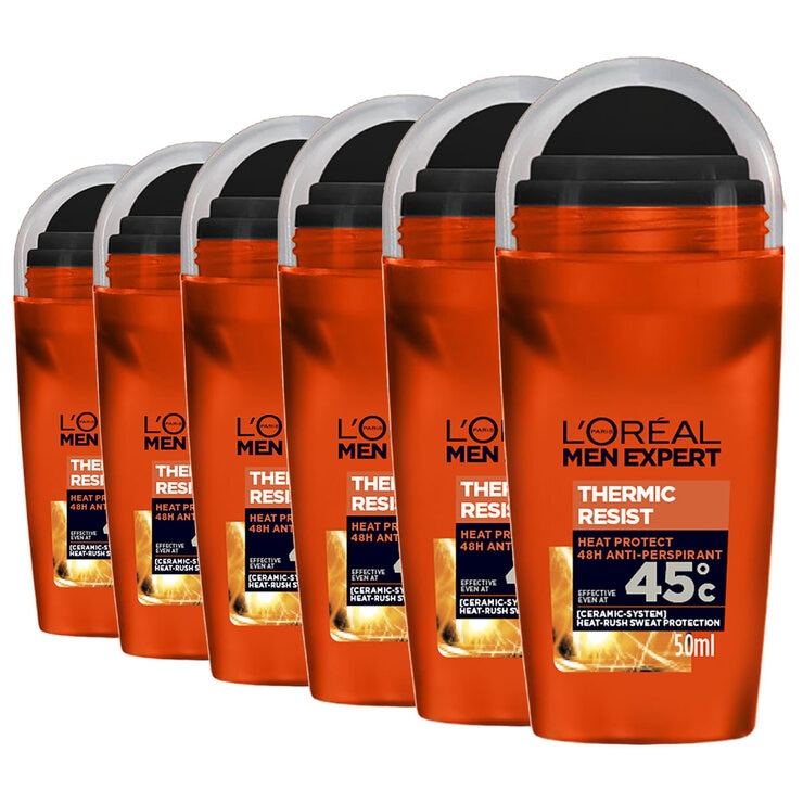 LOreal Men Expert Thermic Resist Roll On 6 x 50ml