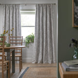 Habitat green and white floral blackout curtains 117x137cm, UK version
