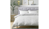 Habitat Distressed Jacquard Silver Duvet Cover Set King Size