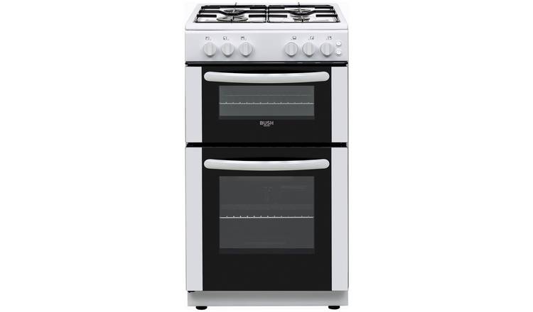 Bush twin cavity gas cooker white 50cm - British product
