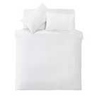 Silentnight Supersoft Plain White Bedding Set - Double