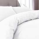 Silentnight Supersoft Plain White Bedding Set - Double