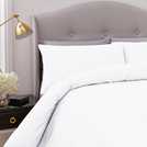 Silentnight Supersoft Plain White Bedding Set - Double