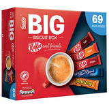 Assorted Chocolate Biscuit Bars Box with Various Flavours, 69 Bars, 1.357kg