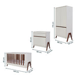 Tutti Bambini Fuori nursery set in sand and walnut (British brand)
