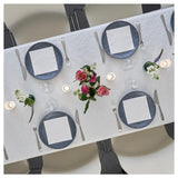 White Dunisilk Table Cover 138x220cm GOODS M&S