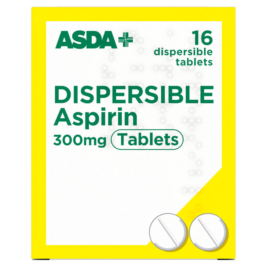 ASDA Dispersible Aspirin 300mg Tablets - McGrocer
