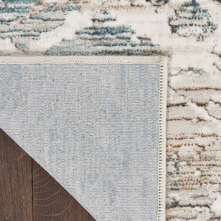 Nourison Glitz Grey Abstract Rug, UK version