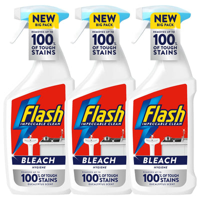 Flash Spray With Bleach Multi-Purpose Cleaning Spray 3 x 800ml