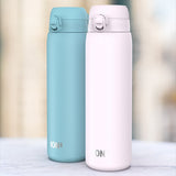 Ion8 stainless steel water bottle 2-pack in two colours 1.2L, UK version