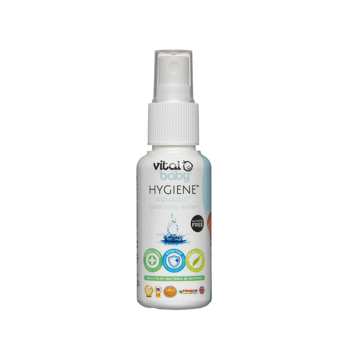 Vital Baby® HYGIENE™ AQUAINT® sanitising water 50ml GOODS Boots