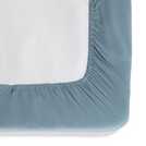 Habitat cotton-rich denim double fitted sheet, UK version