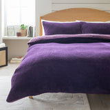 Argos Home Double Sided Fleece Purple Bedding Set King Size - British product