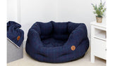 Petface Midnight Tweed Oval Dog Bed Large