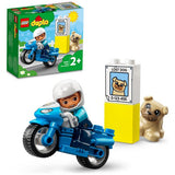 Lego DUPLO rescue police motorcycle toddler toy, UK version