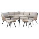 Habitat Malta garden sofa set natural 6 seater, UK version