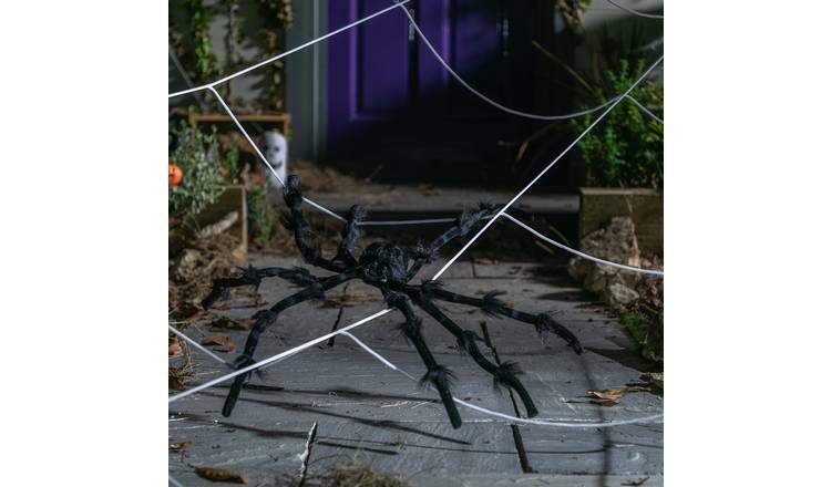 Argos Home Halloween outdoor web and spider decoration 25.4x27.3x7.6cm - British product