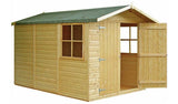 Homewood Guernsey Wooden Shiplap Double Door Shed 7 x 10ft