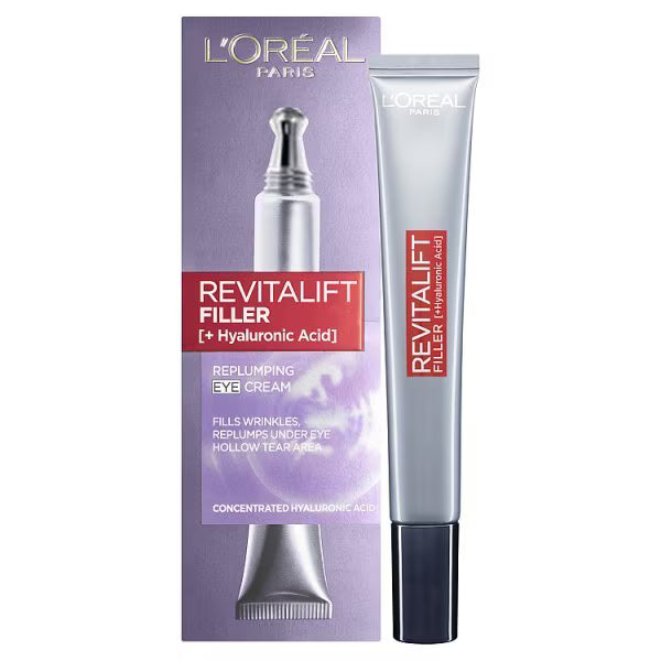 L'Oréal Paris Revitalift Filler Eye Cream 15ml, UK version
