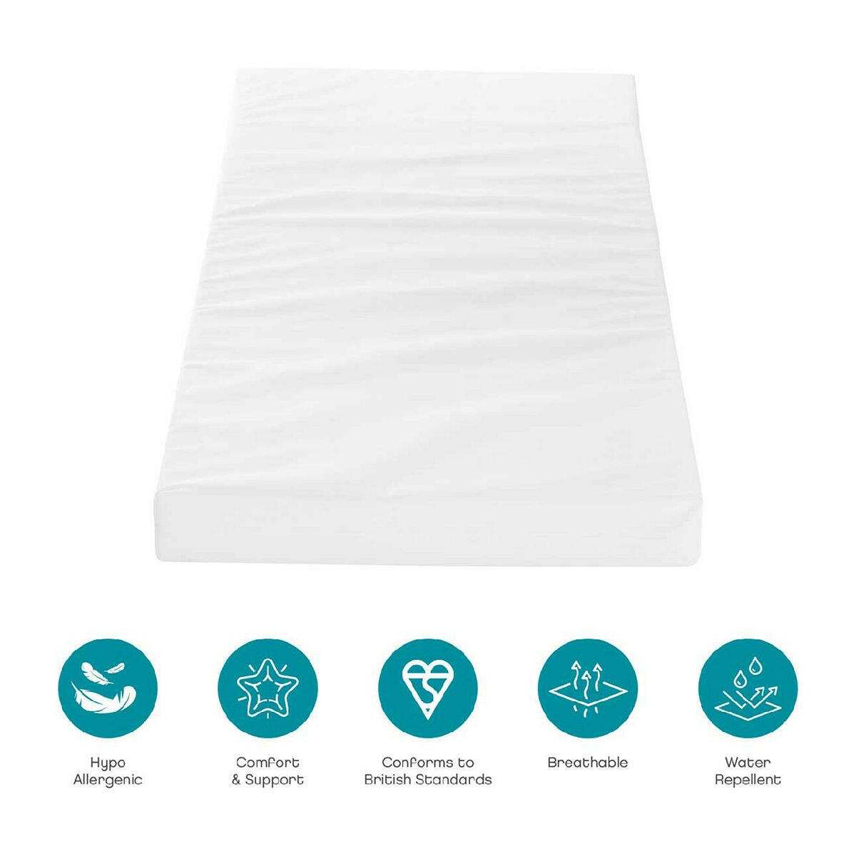 Tutti Bambini Eco Fibre Deluxe Cot Bed Mattress (70 x 140 cm) GOODS Boots