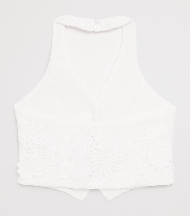 MARLO crocheted halterneck top for ages 2-16, imported from the UK