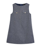 Emporio Armani Kids Linen-Cotton Children's Dress 4-14 Years