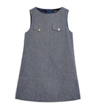 Emporio Armani Kids linen-cotton dress 4-14 years - British product