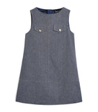 Emporio Armani Kids linen-cotton dress 4-14 years - British product