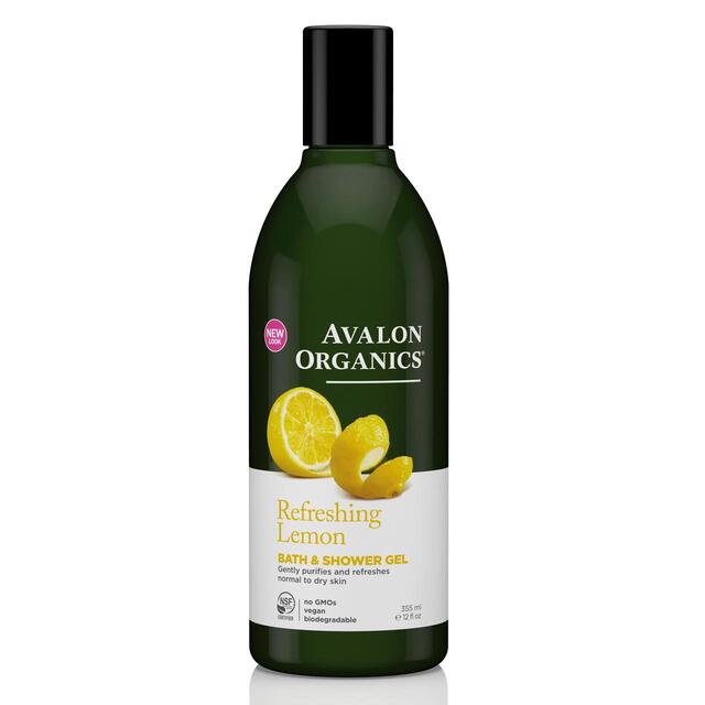 Avalon Organic Lemon Bath & Shower Gel Vegan 355ml - McGrocer