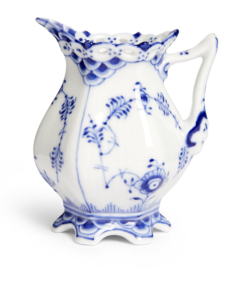 Royal Copenhagen Blue Fluted Full Lace cream jug 70ml, imported from the UK
