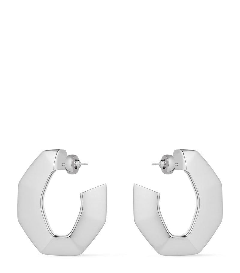 Givenchy large structural huggie earrings, UK version