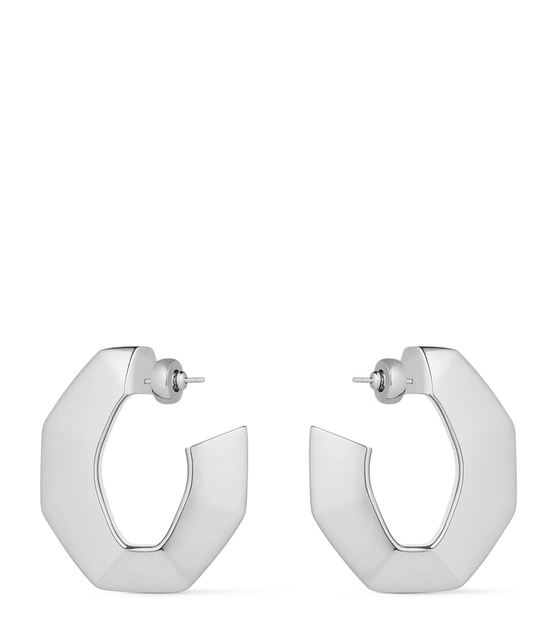 Givenchy large structural huggie earrings, UK version