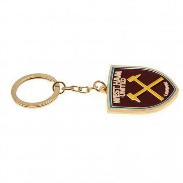 West Ham United FC Crest Enamel Keyring GOODS Superdrug