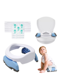 Potette Plus Convertible Travel Potty, White/Blue