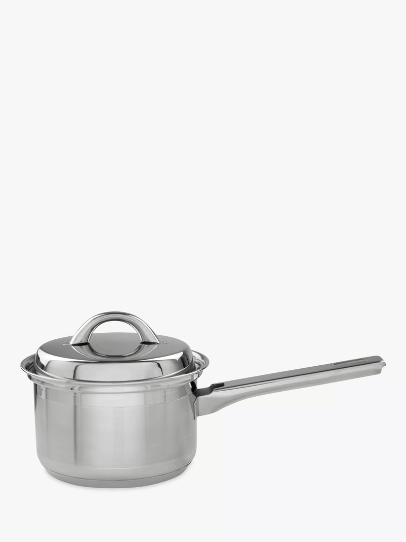 John Lewis stainless steel lidded saucepan, UK version