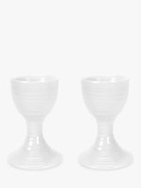 Set of 2 White Porcelain Egg Cups