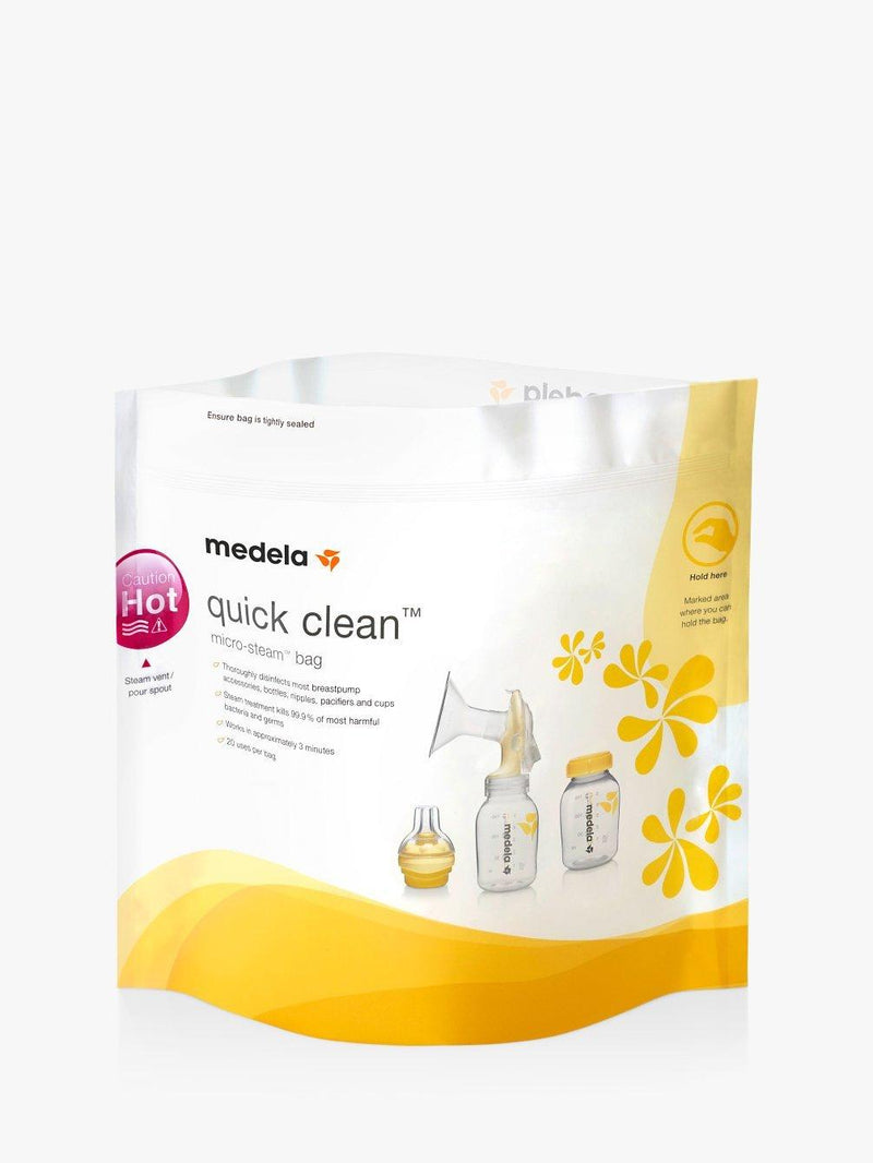 Medela Quick Clean Microwave Sterilising Bags Pack of 5, imported from the UK