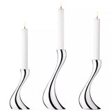 Georg Jensen Cobra candlesticks set of 3, UK version