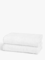 John Lewis ANYDAY Baby Bath Towels White Pack of 2