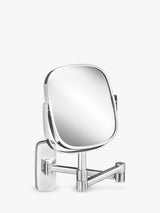 Extendable Magnifying Wall Mirror with 5x Magnification for Bathroom Grooming