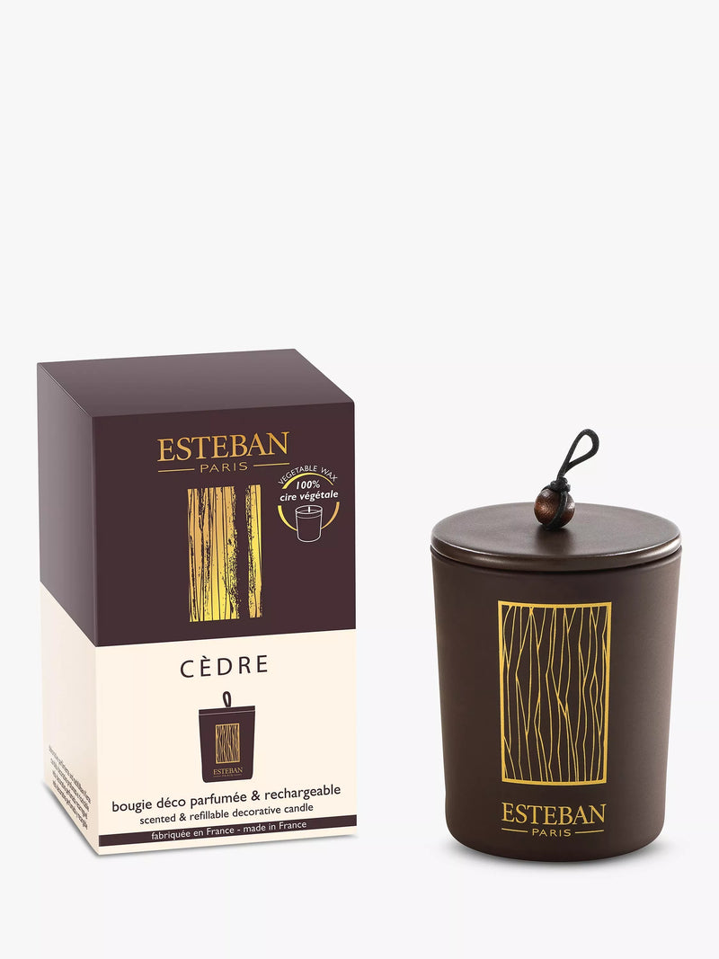 Esteban Cedre scented candle 180g - British product