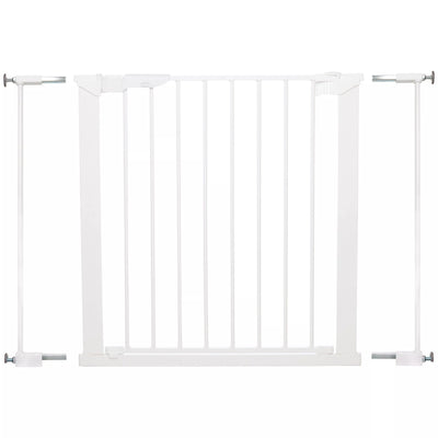 BabyDan Premier True Pressure Gate with Extensions, White Safety Gate