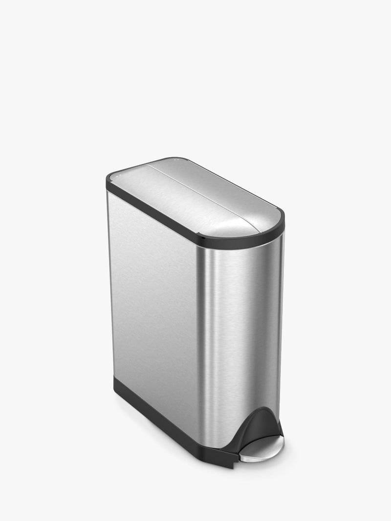 simplehuman kitchen recycling bin brushed stainless steel 40L (British brand)