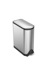 simplehuman Butterfly Recycler Brushed Stainless Steel Kitchen Recycling Bin 40L