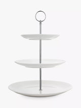 Fine China 3 Tier Cake Stand with Natural Finish