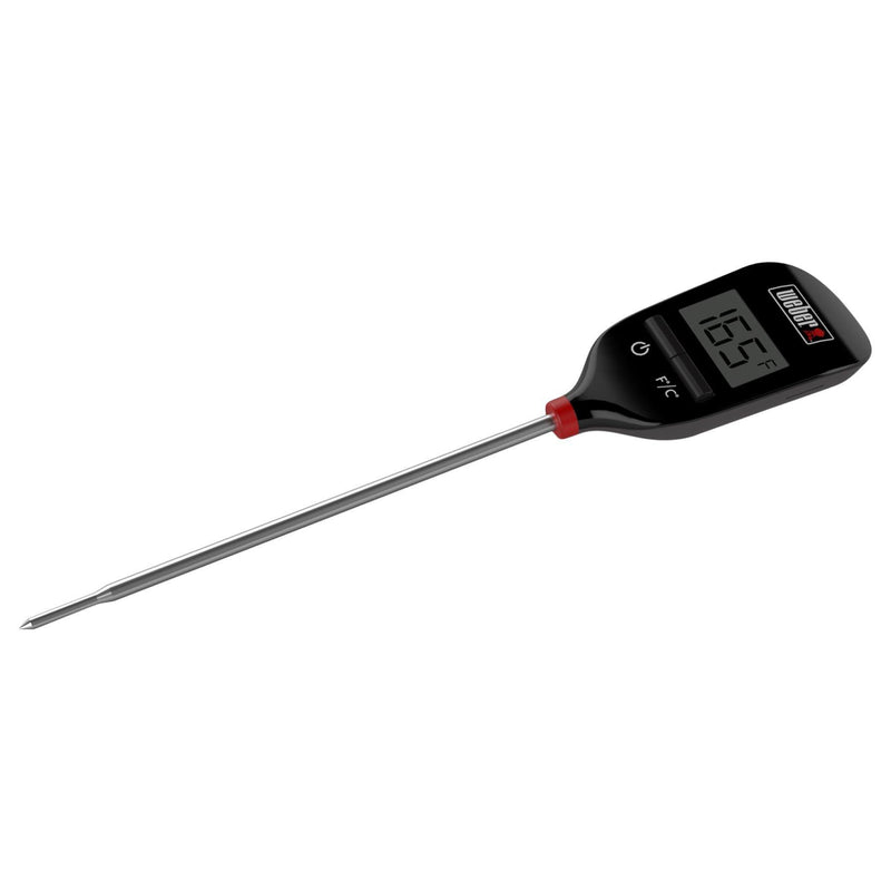 Weber digital instant read BBQ thermometer with stainless steel probe (British brand)