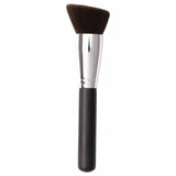 Precision Face Brush with Angled Synthetic Bristles for Foundation Coverage